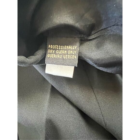 Dana Buchman Black Damsel 100% Wool Straight Leg Dress Pants Size 14 - Picture 4 of 9